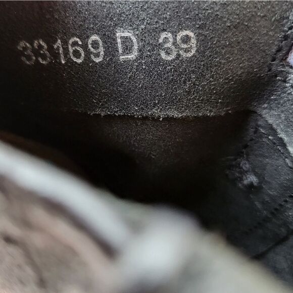 Bronx Black Leather Western Heeled Ankle Boots Women's‎ 39EU/8US - Picture 9 of 9